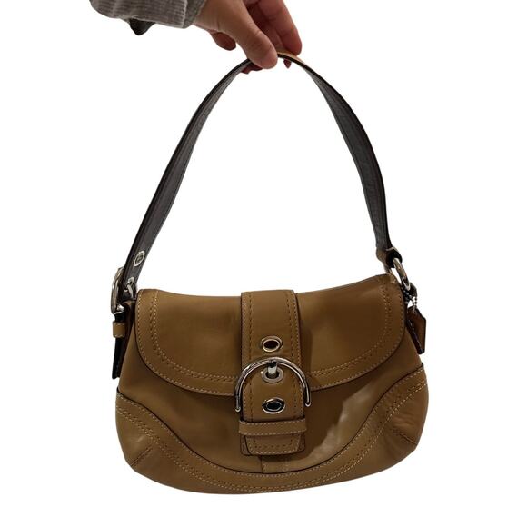 Coach Leahter Soho Hobo Mini Shoulder Bag Buckle Y2k Collection Luxury Rare - Picture 2 of 11